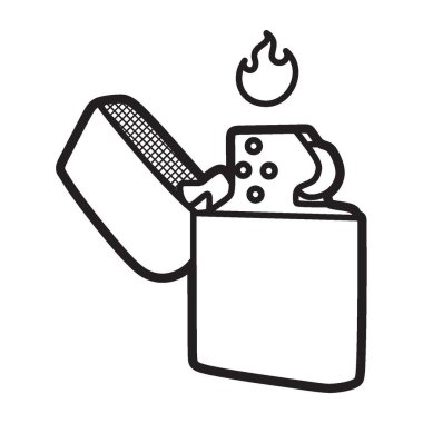 siyah ve beyaz resim, vektör, eski çakmaklar