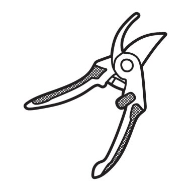 siyah ve beyaz görüntüler, vektörler, kauçuk saplı makas ortasında yaylar