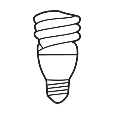 kısa siyah ve beyaz spiral ışık vektörü