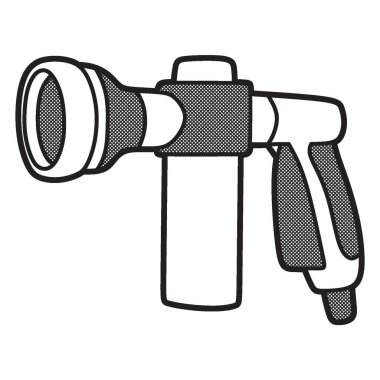 siyah ve beyaz su püskürtme tüplü resim