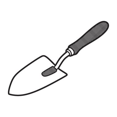 siyah ve beyaz kürek görüntüsü, sola bakan, basit vektör