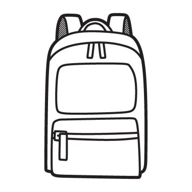 ön siyah beyaz sırt çantalı resimler