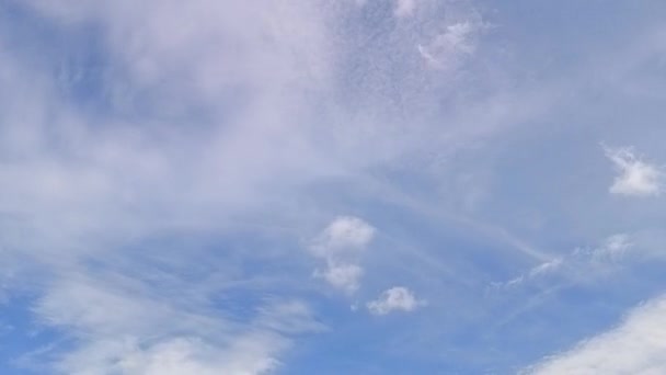เมฆท สวยงามบนพ นหล ภาพระยะเวลาท านมา — วีดีโอสต็อก