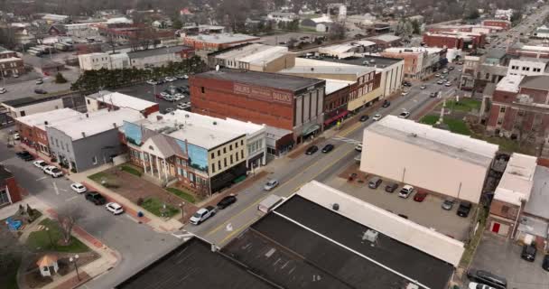 Aerial View Downtown City Center Madisonville Κεντάκι Ηπα — Αρχείο Βίντεο