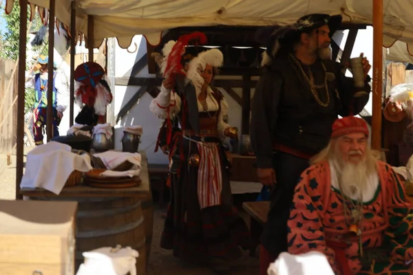 2022 Hollister California People Period Costumes Renaissance Faire Hollister California — Stock Photo, Image