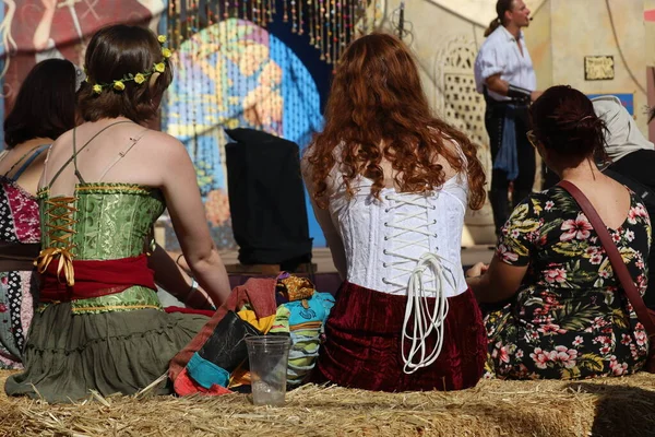 2022 Hollister California Personas Con Disfraces Época Una Feria Renacentista —  Fotos de Stock