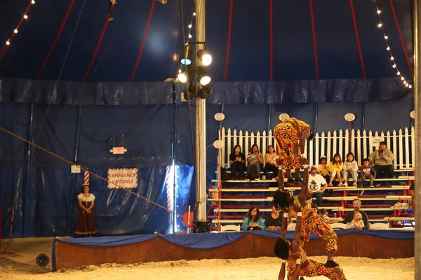 stock image 8-10-2022: Redwood city, California: Zoppe circus in Redwood city California,african performers