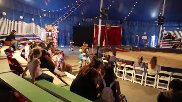 Oktober 2022 Redwood City Kalifornien Zirkus Der Familie Zoppe — Stockvideo