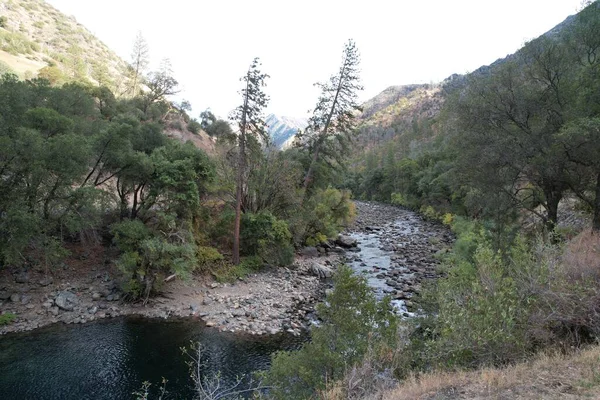 Φωτογραφία Του Ποταμού Yosemite Merced Στην Καλιφόρνια Από Τον Αέρα — Φωτογραφία Αρχείου