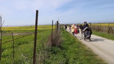 People walking on a trail at Cowell ranch in California