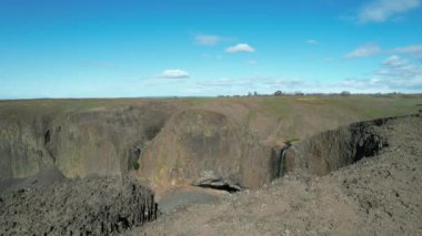 Flying near Phantom falls in Table mountain preserve near Oroville California