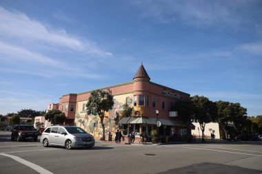 2-21-2023: Half Moony bay, California: Grocery store in downtown Half Moon bay California
