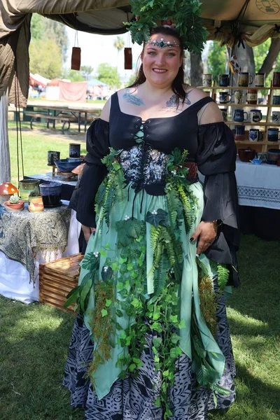 2023 Visalia Californie Vendeurs Art Costumes Époque Une Renaissance Faire — Photo