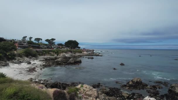 Latanie Nad Lovers Point Monterey Kalifornia — Wideo stockowe