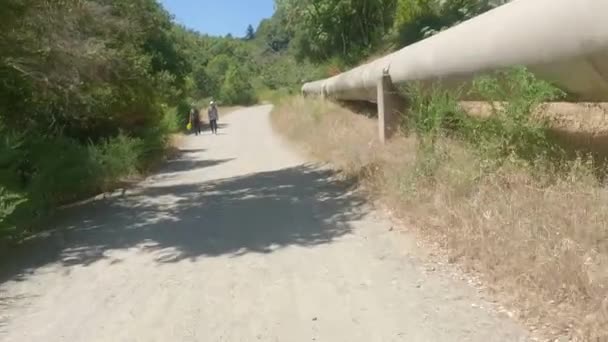 2022 Los Gatos California Paseo Bicicleta Por Arroyo Los Gatos — Vídeos de Stock