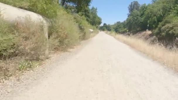 2022 Los Gatos California Paseo Bicicleta Por Arroyo Los Gatos — Vídeos de Stock