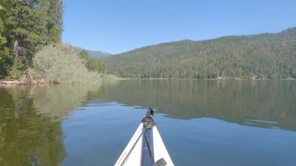 2023 Гора Шаста Каліфорнія Озеро Сіддлінг Сіскі Гора Шаста Каліфорнія — стокове відео