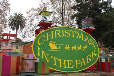 11-17-2023: San Jose, California: San Jose Christmas in the park clipart