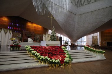 12-28-2023: San Francisco:, California, ABD: Saint Mary of the Assumption Katedrali, San Francisco, California