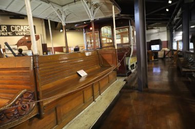 12-13-2023: San Francisco, Kaliforniya, ABD: San Francisco teleferik müzesi