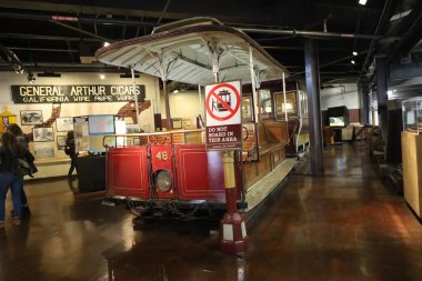 12-13-2023: San Francisco, Kaliforniya, ABD: San Francisco teleferik müzesi