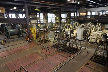 12-13-2023: San Francisco, Kaliforniya, ABD: San Francisco teleferik müzesi