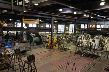 12-13-2023: San Francisco, Kaliforniya, ABD: San Francisco teleferik müzesi