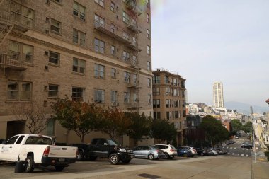 San Francisco, Kaliforniya: 12-14-2023: San Francisco 'da Nob Hill