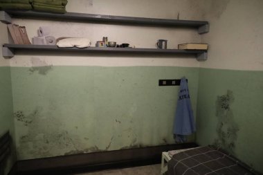 12-31-2023: San Francisco, California: Alcatraz 'daki San Francisco, California, Cezaevi Müzesi