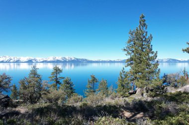 Photo of Lake Tahoe California from the air clipart