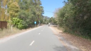 10-5-2024: Sausalito, California, ABD: Marin ilçesinde bisiklet