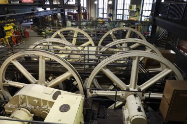 12-13-2023: San Francisco, Kaliforniya, ABD: San Francisco teleferik müzesi