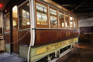 12-13-2023: San Francisco, Kaliforniya, ABD: San Francisco teleferik müzesi