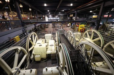 12-13-2023: San Francisco, Kaliforniya, ABD: San Francisco teleferik müzesi