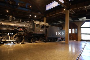 4-20-2024: Sacramento, California, ABD: Demiryolu Müzesi