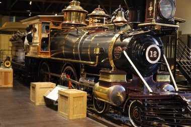4-20-2024: Sacramento, California, ABD: Demiryolu Müzesi
