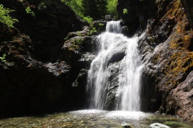 Faery water fall in Shastha California clipart