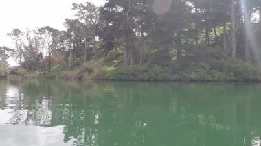 5-10-2020: San Francisco, California, ABD: Kürek çekme stow gölü