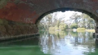 5-10-2020: San Francisco, California, ABD: Kürek çekme stow gölü