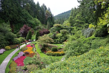 7-5-2025: Victoria, British Columbia, Kanada: Buchart Gardens