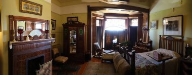 7-6-2025 Victoria, İngiliz Kolombiyası. Kanada: Victoria, British Columbia, Kanada 'daki Craigdarroch kalesi