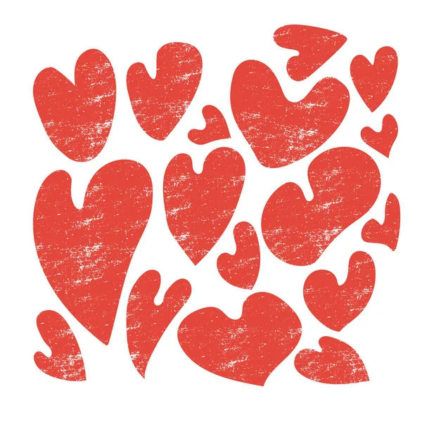 Matisse Geometric Hearts Organic Shapes Χάρτινο Στυλ Διάνυσμα Αφηρημένα Σύγχρονα — Διανυσματικό Αρχείο