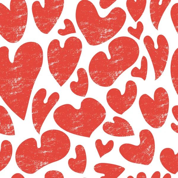 Matisse Geometric Hearts Organic Shapes Paper Cut Style Inglês Vector — Vetor de Stock