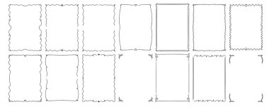 Moda Moda Monolin Çerçevesi, Düğün Daveti İçin Fiyonklu El Çizimleri. Serbest çizilmiş dikdörtgen çerçeveler ayarlandı. Dikdörtgen şeklinde karala. Kalem kare metin kutusu karala.