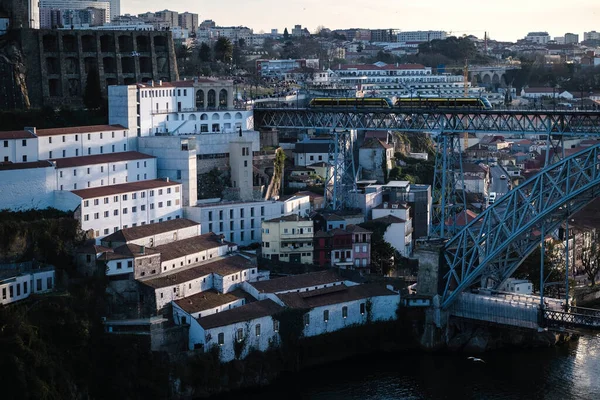 Die Eiserne Dom Luis Brücke Über Den Douro Porto Portugal — Stockfoto
