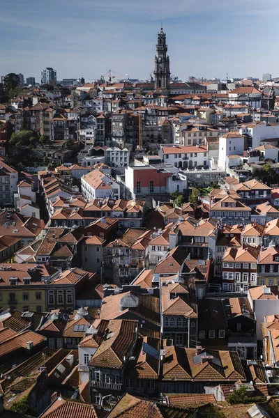 从Sedo Porto塔楼看 与Clerigouche一起 葡萄牙波尔图 — 图库照片