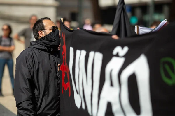 Porto Portugalsko Května 2023 Anarchist Party Celebration May Day Porto — Stock fotografie