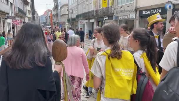 Porto Portugal Mai 2023 Journée Caritative Dans Cadre Queima Das — Video