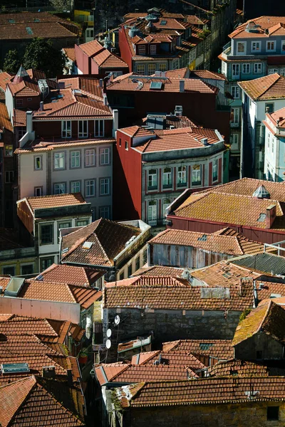Vista Los Tejados Centro Oporto Portugal — Foto de Stock
