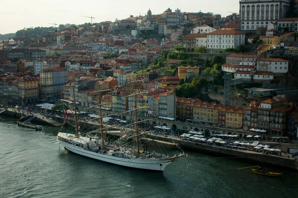 Porto Portugal Mayo 2023 Buque Entrenamiento Sagres Está Oporto Para —  Fotos de Stock